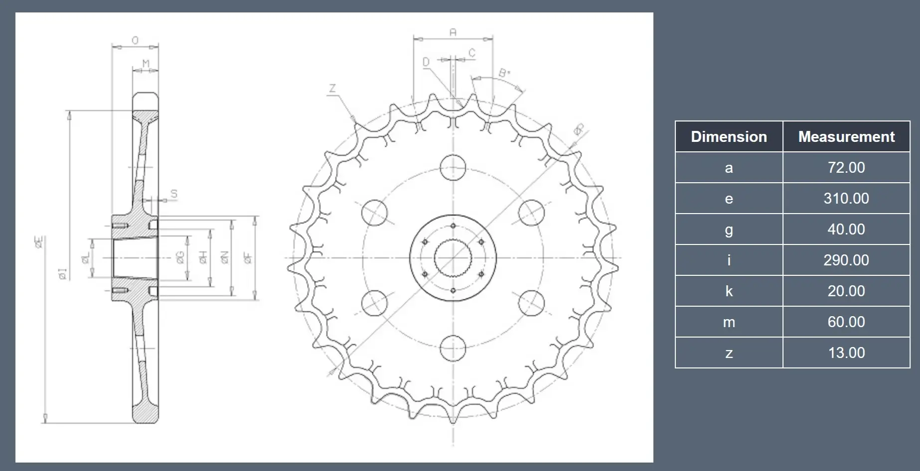 Antriebsrad KH41 - Typ 1